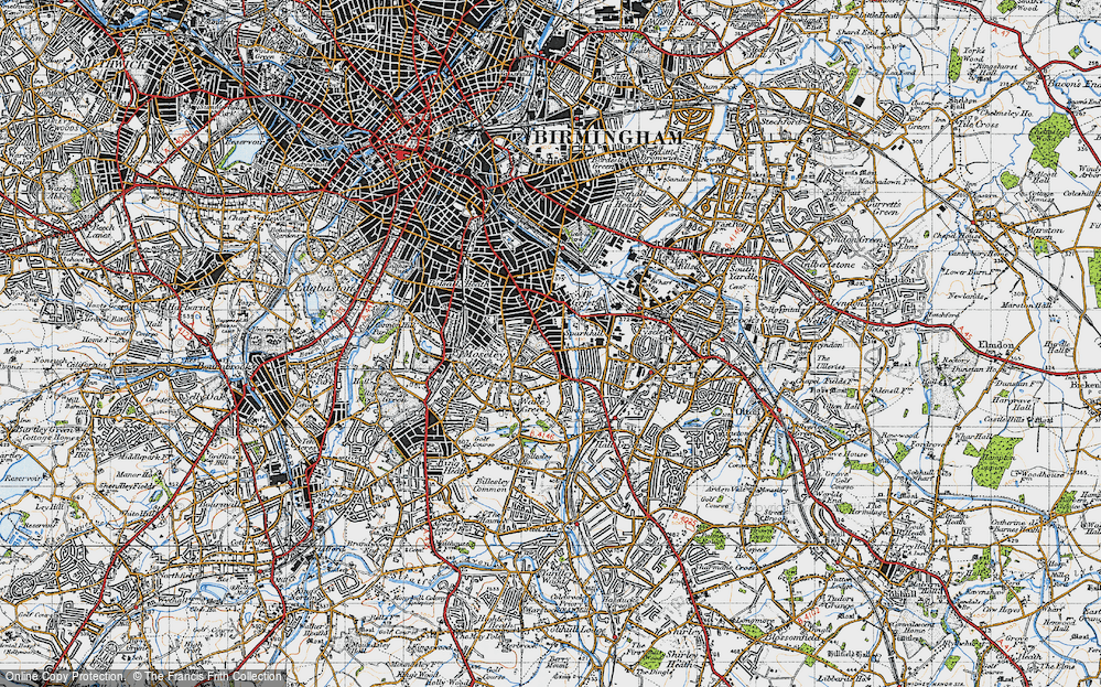 Old Map of Sparkhill, 1947 in 1947