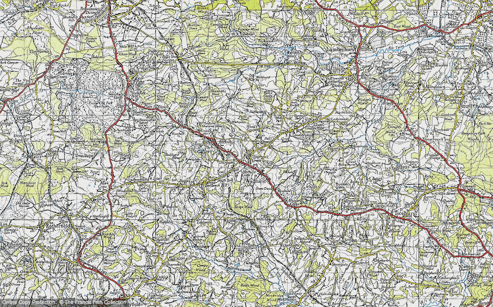 Old Map of Sparrow's Green, 1940 in 1940