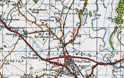 Old map of Spath in 1946