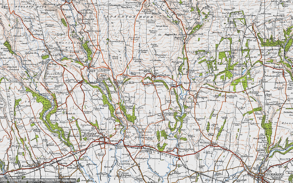 Old Map of Spaunton, 1947 in 1947