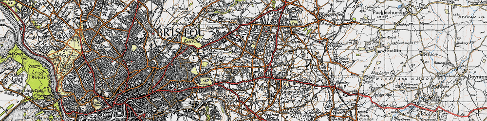 Old map of Speedwell in 1946