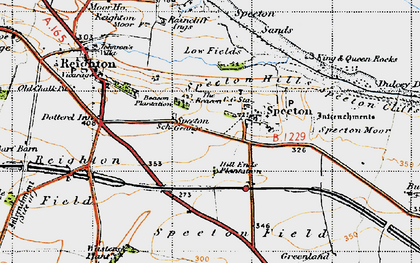 Old map of Speeton in 1947