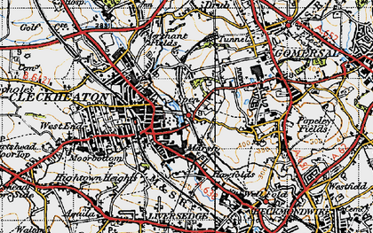Old map of Spen in 1947