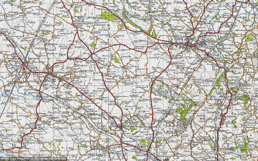 Old Map of Spen Green, 1947 in 1947