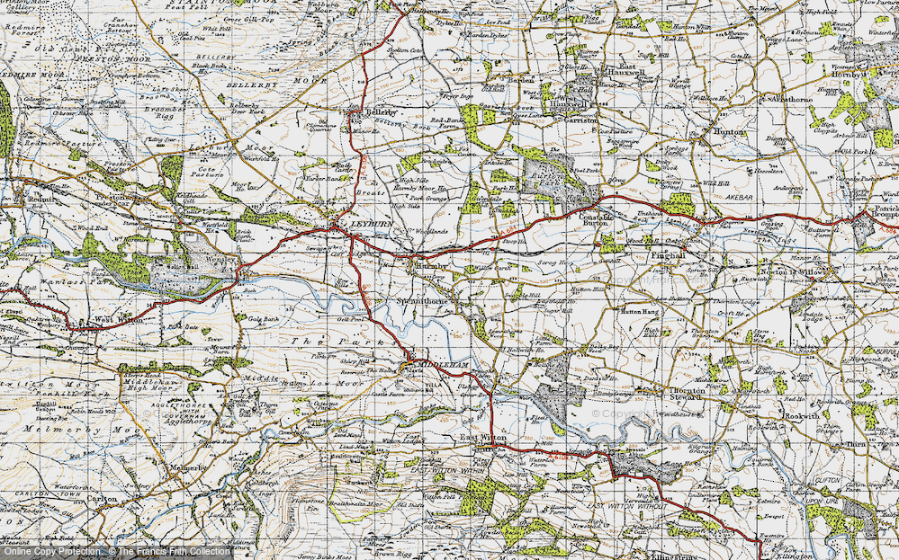 Old Map of Spennithorne, 1947 in 1947
