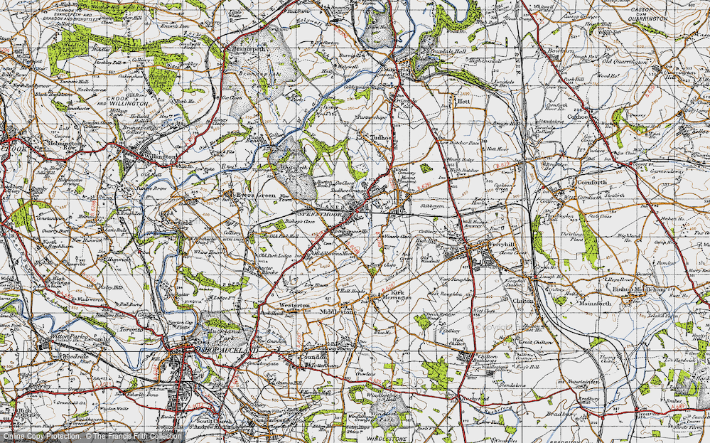 Old Map of Spennymoor, 1947 in 1947