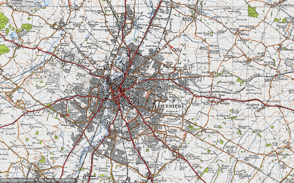 Old Map of Spinney Hills, 1946 in 1946