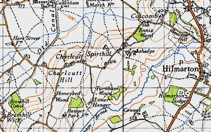 Old map of Spirthill in 1947