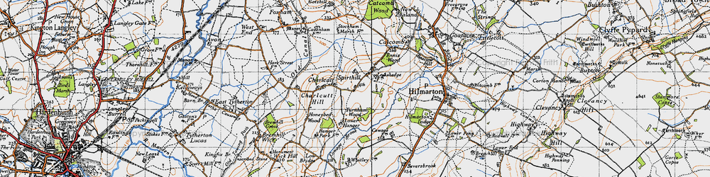 Old map of Bremhill Ho in 1947