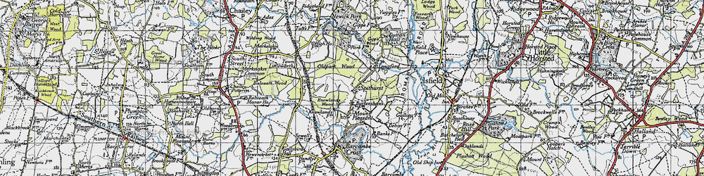 Old map of Spithurst in 1940