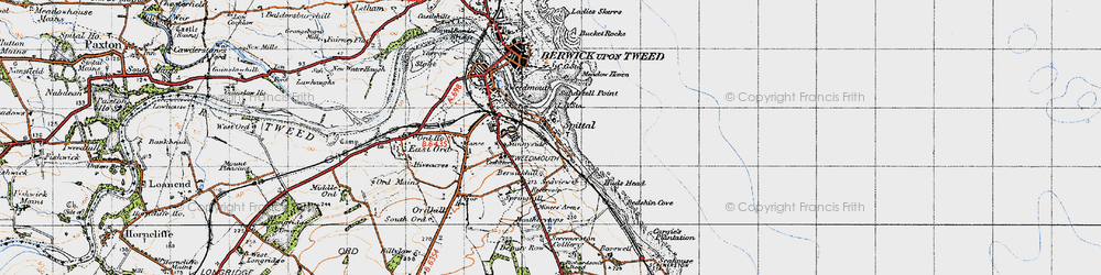 Old map of Bear's Head in 1947