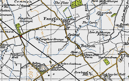 Old map of Black Dike in 1947