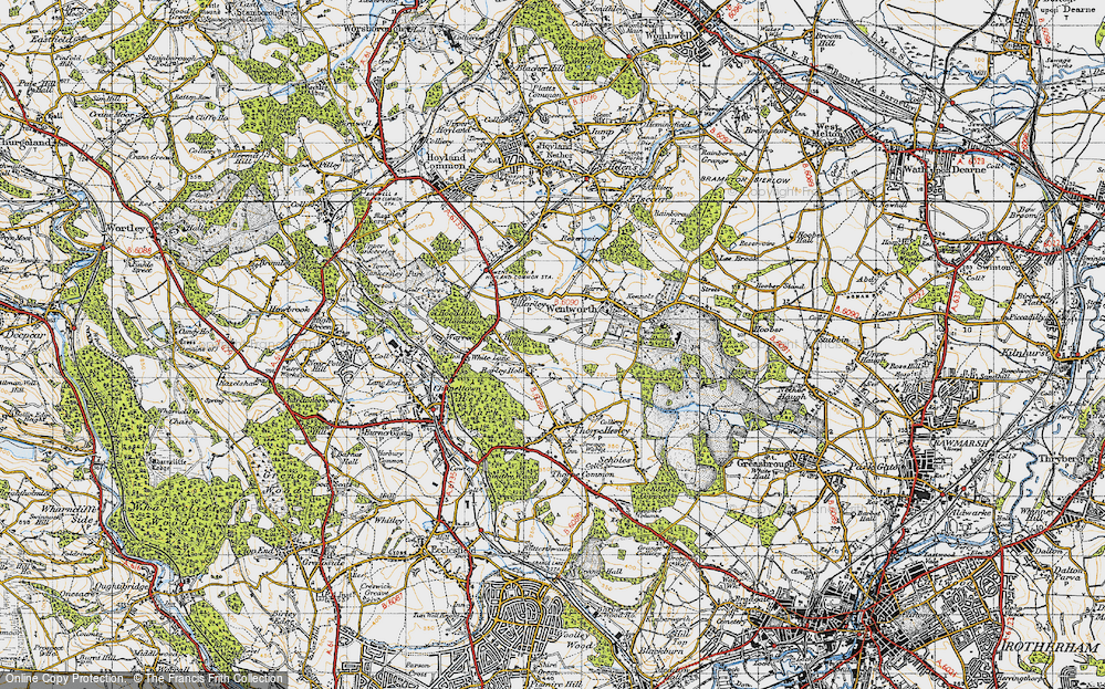 Old Map of Spittal Houses, 1947 in 1947