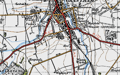 Old map of Spittlegate in 1946