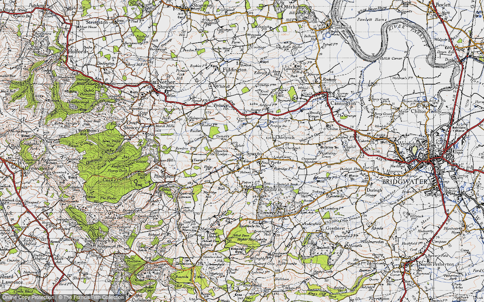 Old Map of Splatt, 1946 in 1946