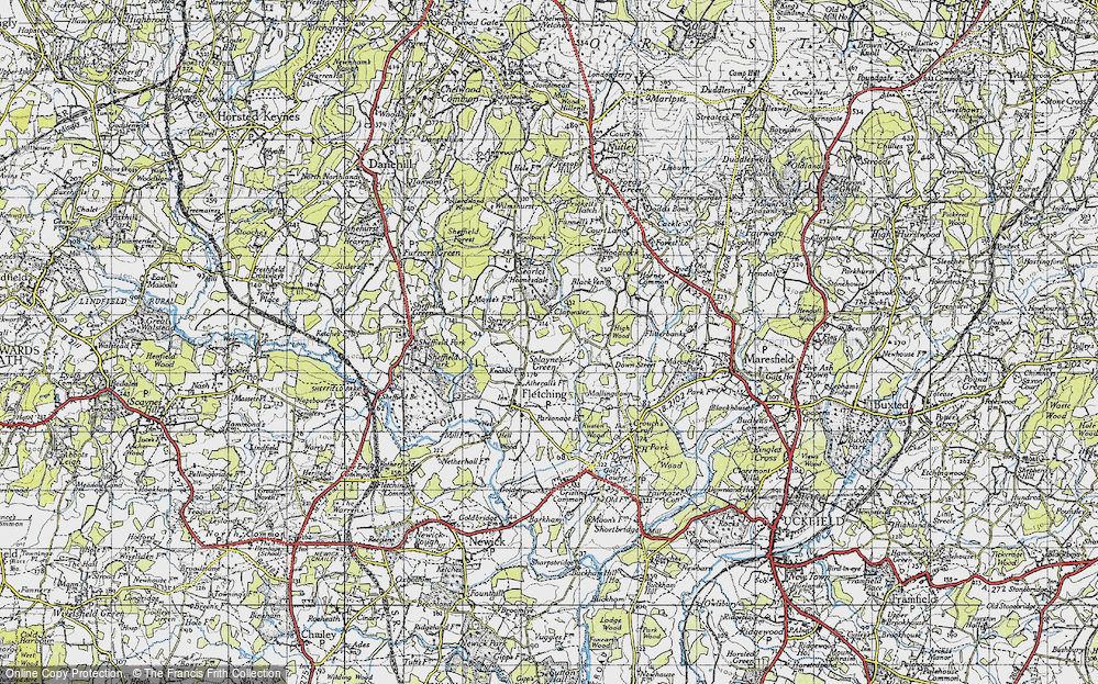 Old Map of Splayne's Green, 1940 in 1940