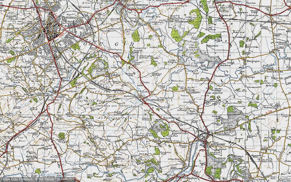 Old Map of Spofforth, 1947 in 1947