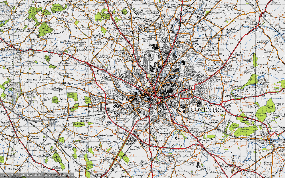Old Map of Spon End, 1946 in 1946