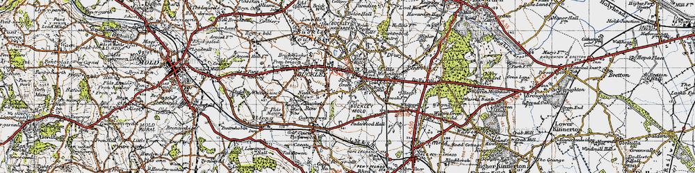 Old map of Spon Green in 1947