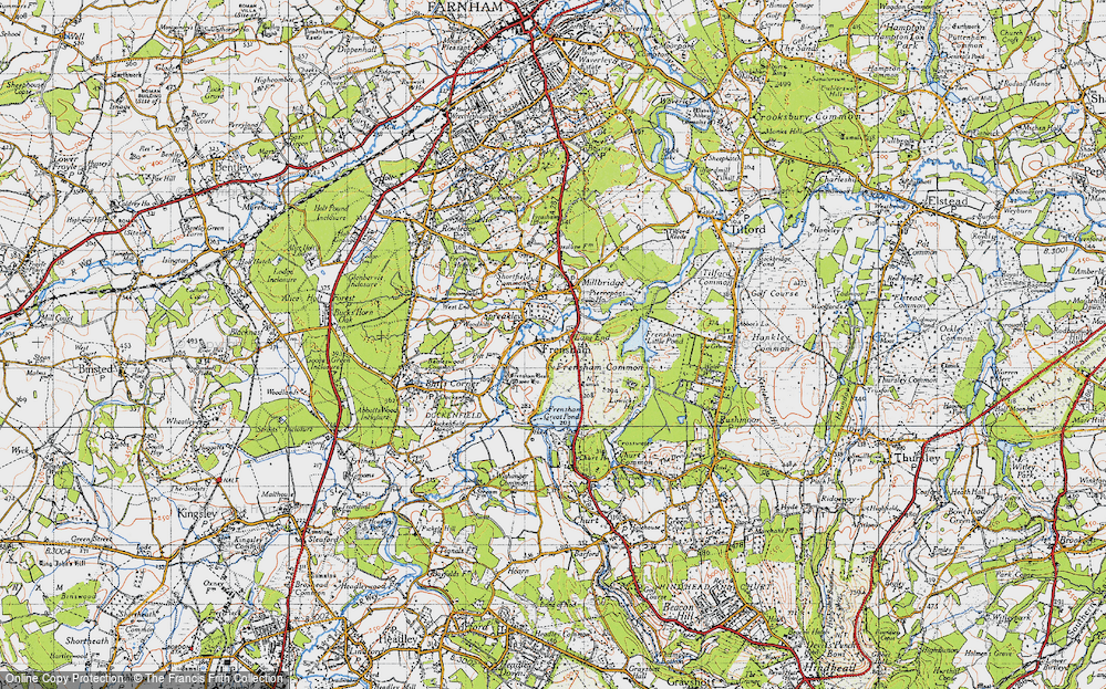 Old Map of Spreakley, 1940 in 1940