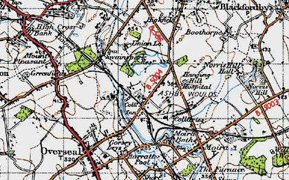 Old map of Spring Cottage in 1946