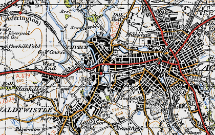 Old map of Spring Hill in 1947