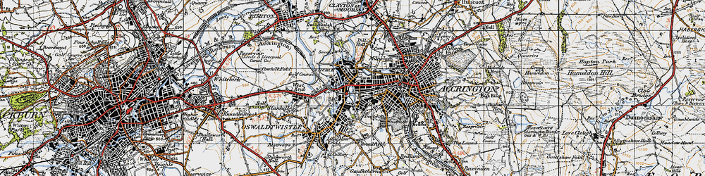Old map of Spring Hill in 1947