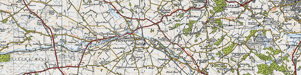 Old map of Spring Vale in 1947