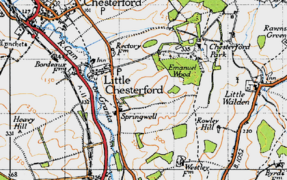 Old map of Springwell in 1946