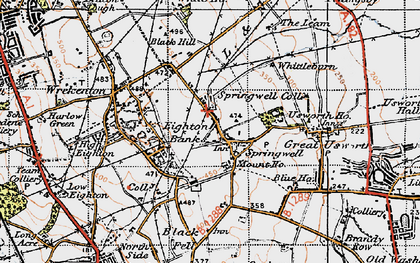 Old map of Bowes Rly in 1947