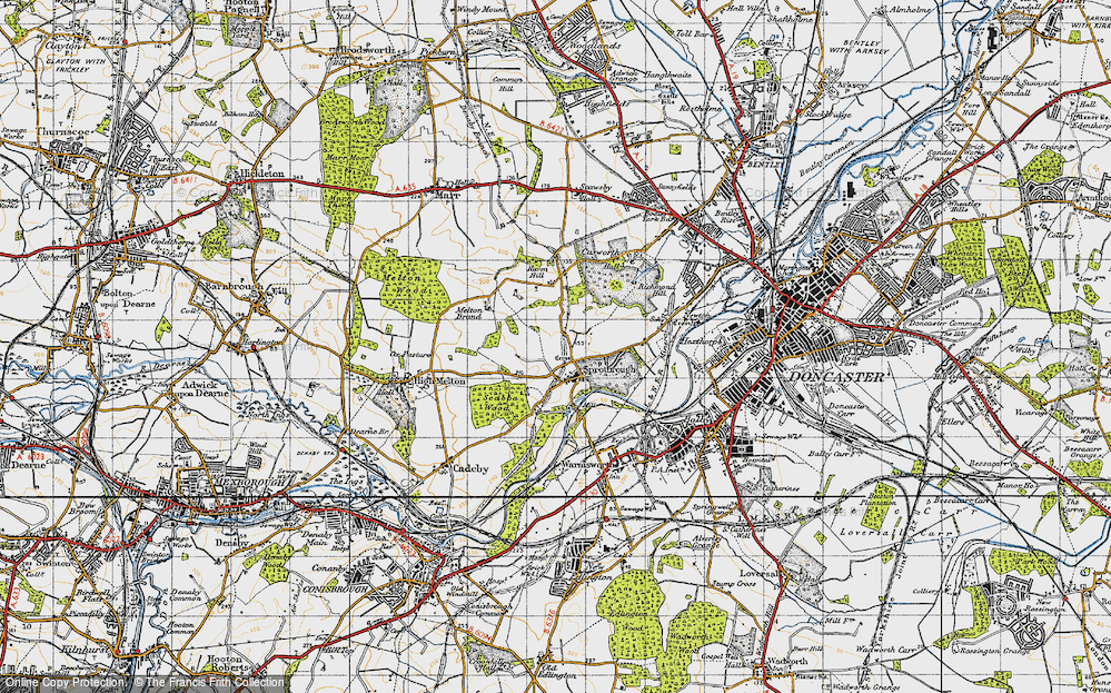 Old Map of Sprotbrough, 1947 in 1947