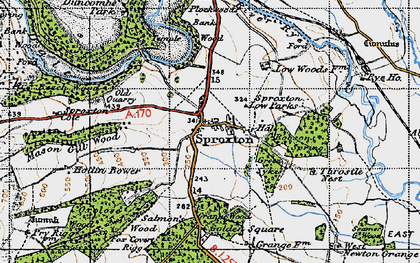 Old map of Beech Wood in 1947
