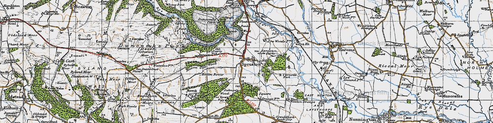 Old map of Beech Wood in 1947