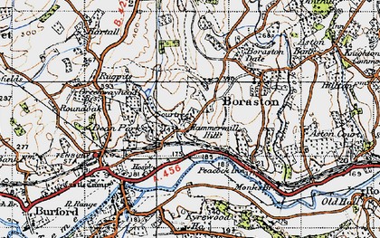 Old map of Spurtree in 1947