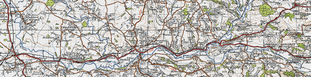 Old map of Spurtree in 1947