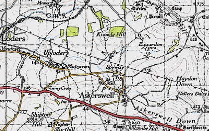 Old map of Spyway in 1945