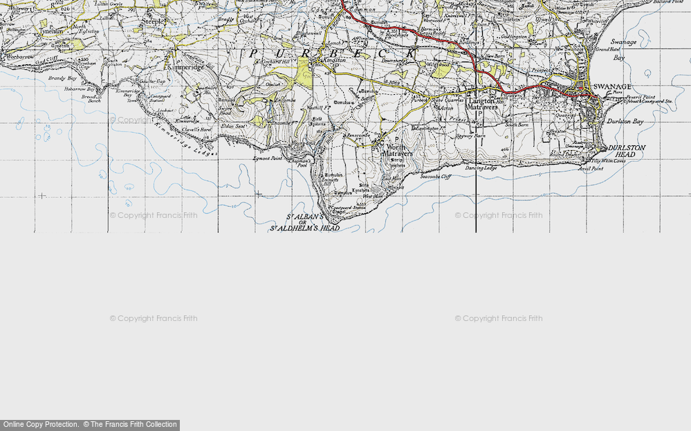 Old Map of St Aldhelm's, 1940 in 1940