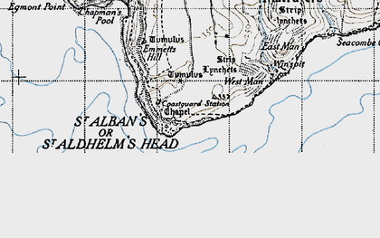 Old map of St Aldhelm's in 1940