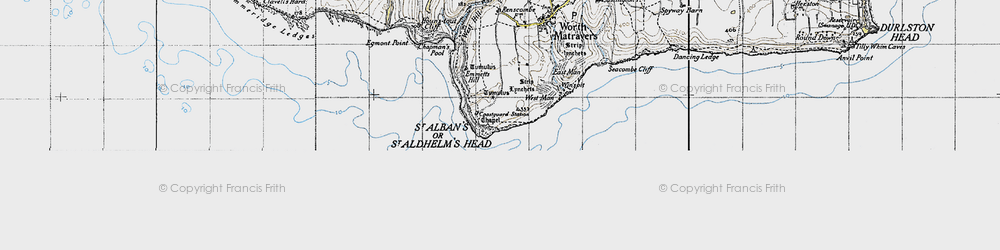 Old map of St Aldhelm's in 1940