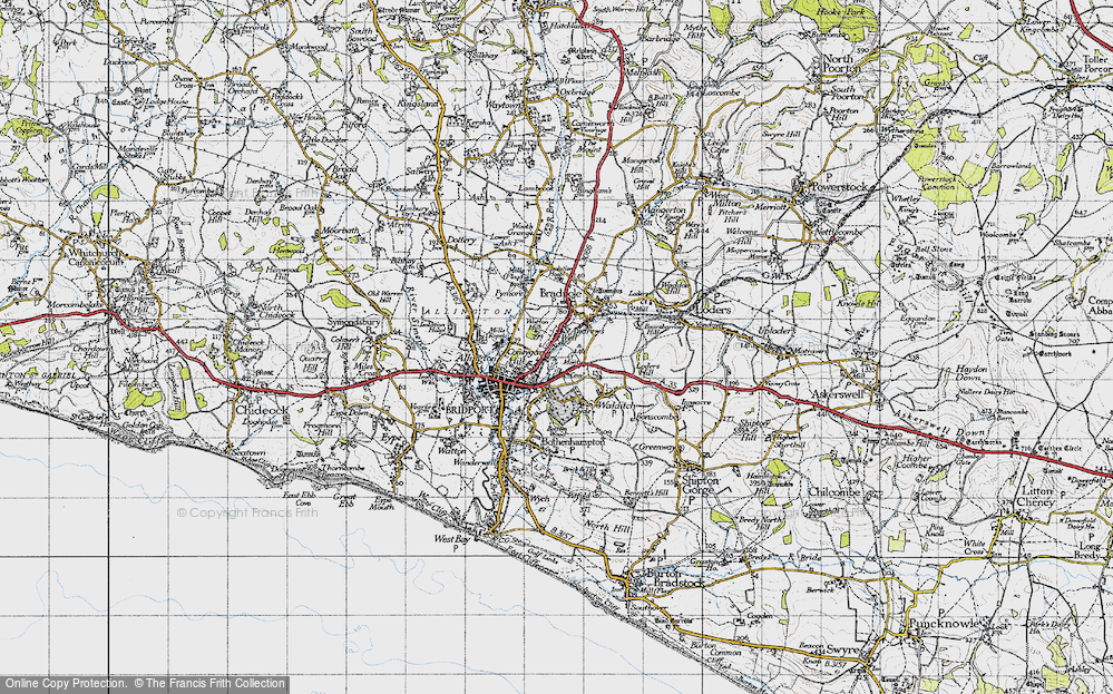 Old Map of St Andrew's Well, 1945 in 1945