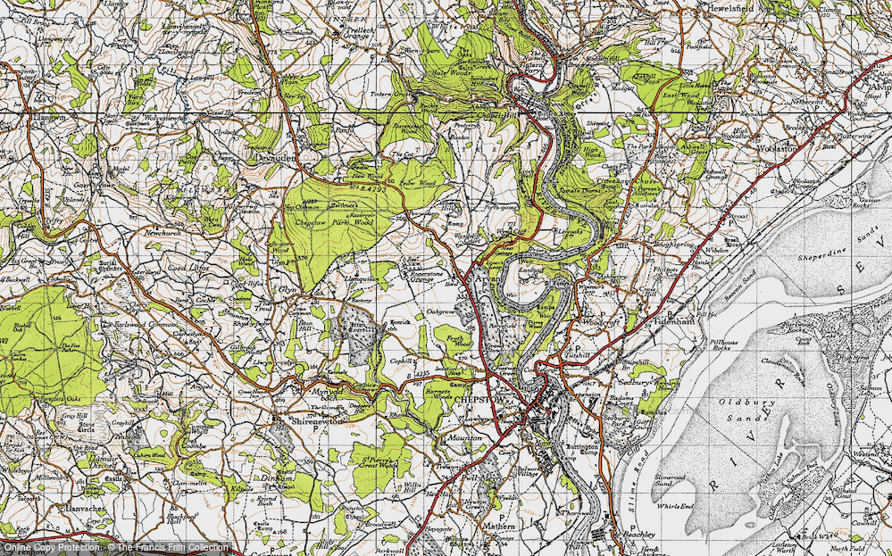 Old Map of St Arvans, 1946 in 1946