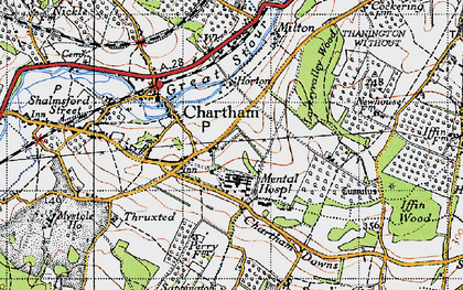 Old map of St Augustine's in 1947