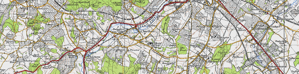 Old map of St Augustine's in 1947
