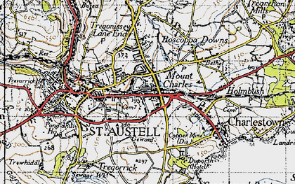 Old map of St Austell in 1946