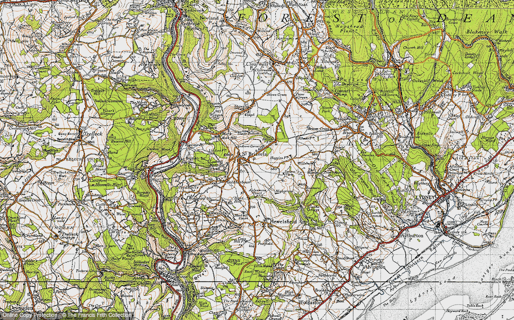 Old Map of St Briavels, 1946 in 1946