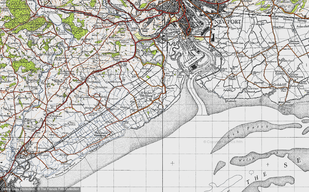 Old Map of St Brides Wentlooge, 1946 in 1946