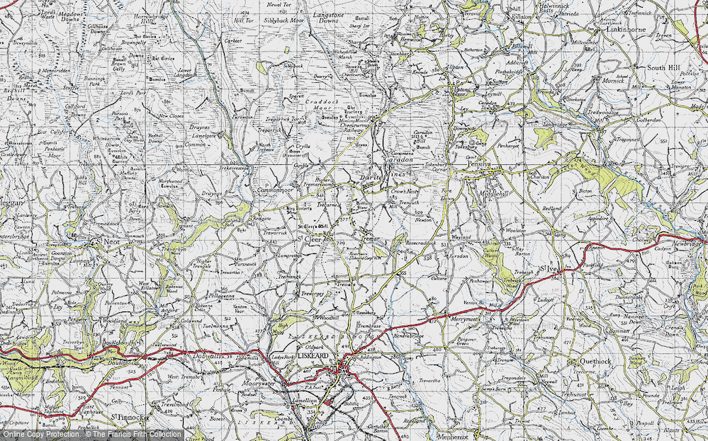Old Map of St Cleer, 1946 in 1946