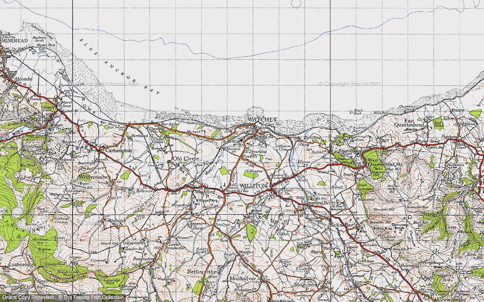 Old Map of St Decumans, 1946 in 1946