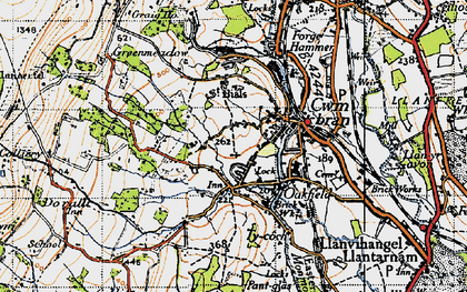 Old map of St Dials in 1947