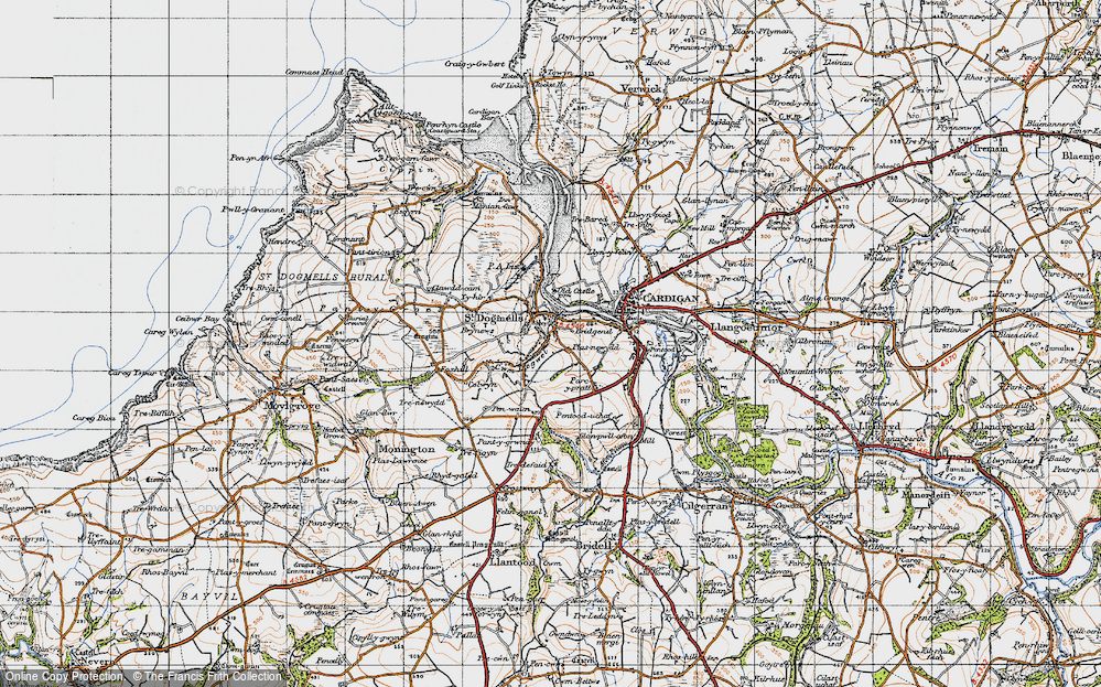 Old Map of St Dogmaels, 1947 in 1947